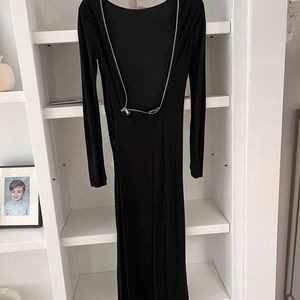 Bebe open back maxi dress